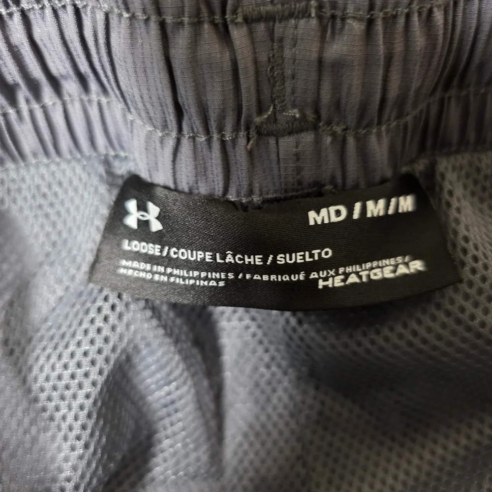 Under Armour HeatGear Track Pants Mesh Gray Mens M FAIR Techwear Minimalist